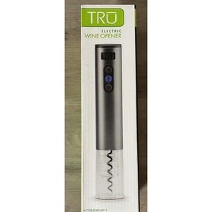 New Tru Electric Wine Opener with included foil‎ cutter
